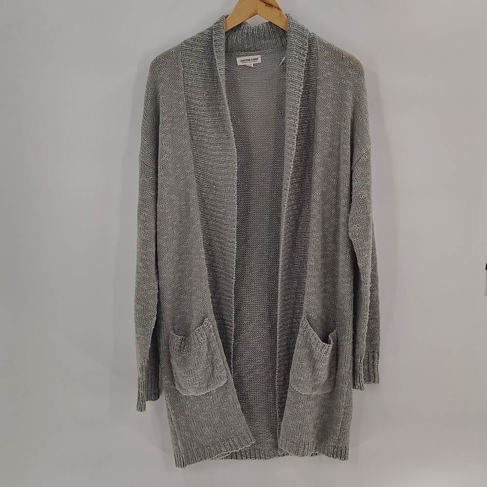 Cotton Candy Open Cardigan Sweater Oversized Medium Pockets Lightweight